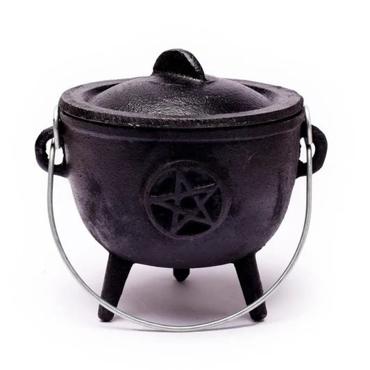 Black Cast Iron Cauldron