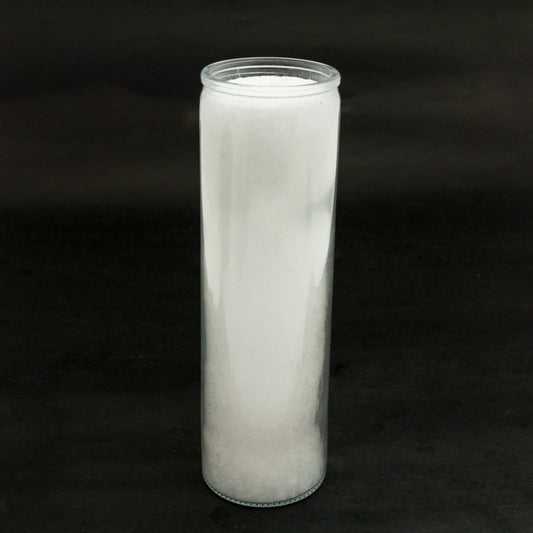 Large White Candle  Unscented